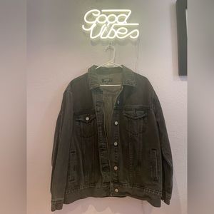 Missguided black jean jacket